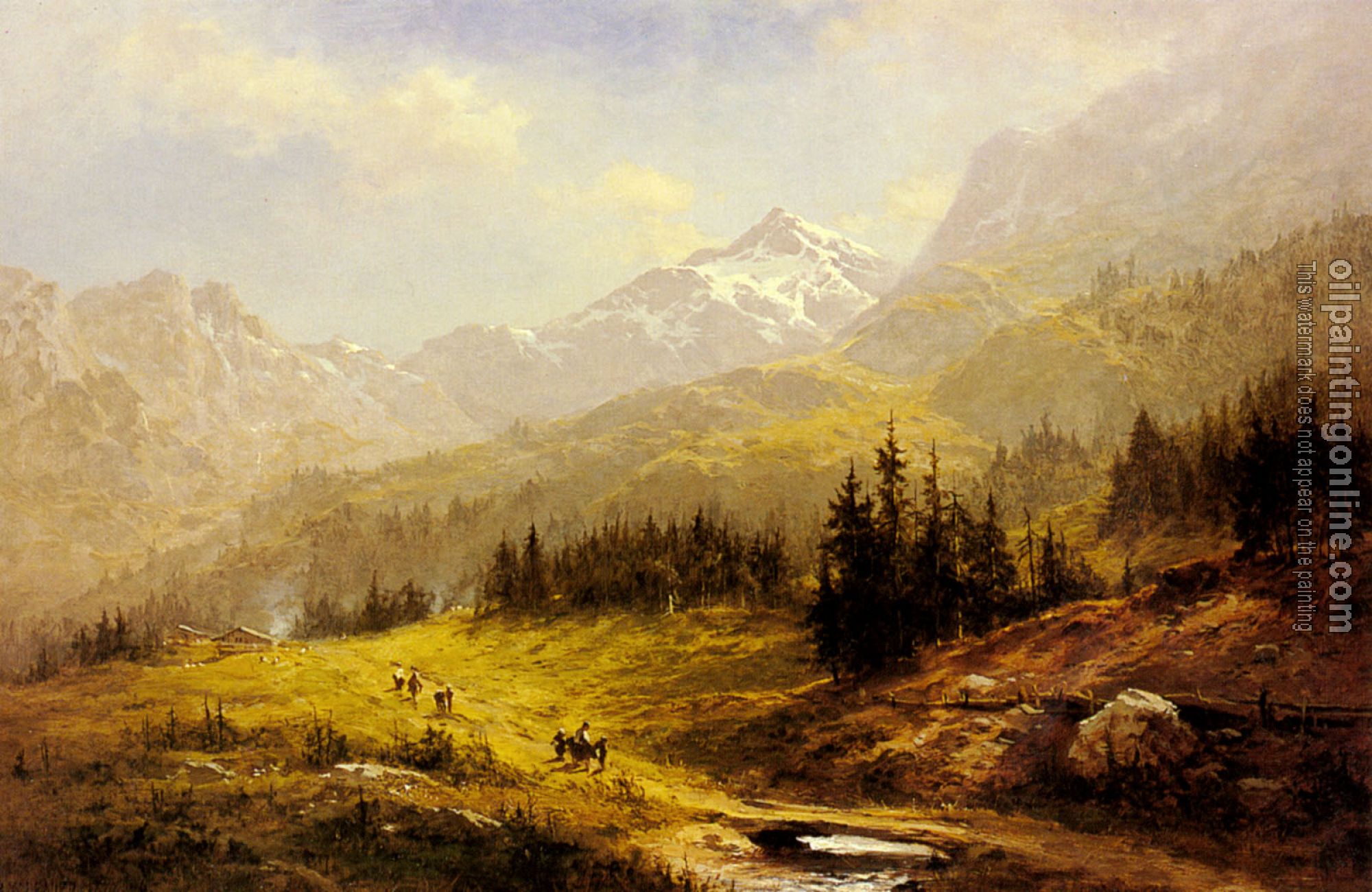 Leader, Benjamin Williams - The Wengen Alps, Morning In Switzerland